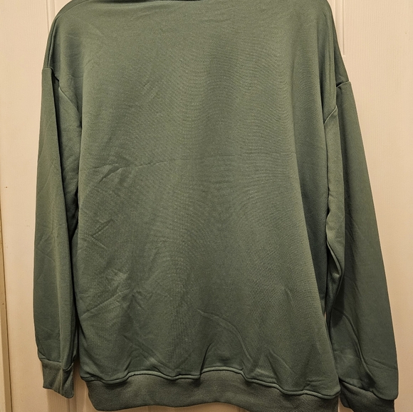 PUMPKIN PRINT SWEAT SHIRT SAGE GREEN NIP - Picture 6 of 6